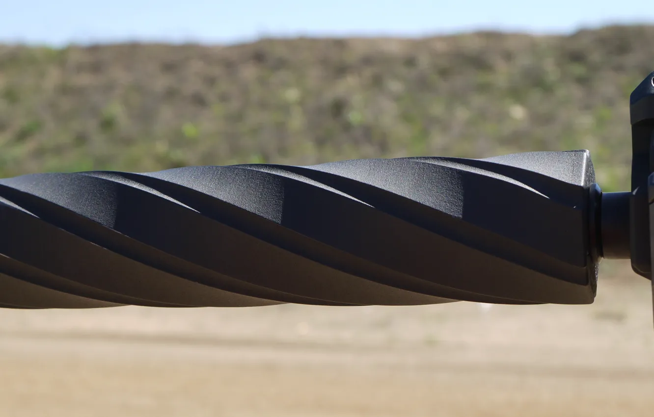 Photo wallpaper gun, design, 3d printed metal