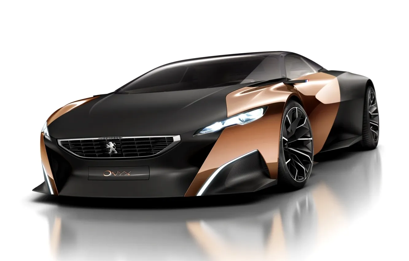 Photo wallpaper Concept, background, Peugeot, the concept, Peugeot, supercar, the front, Onyx