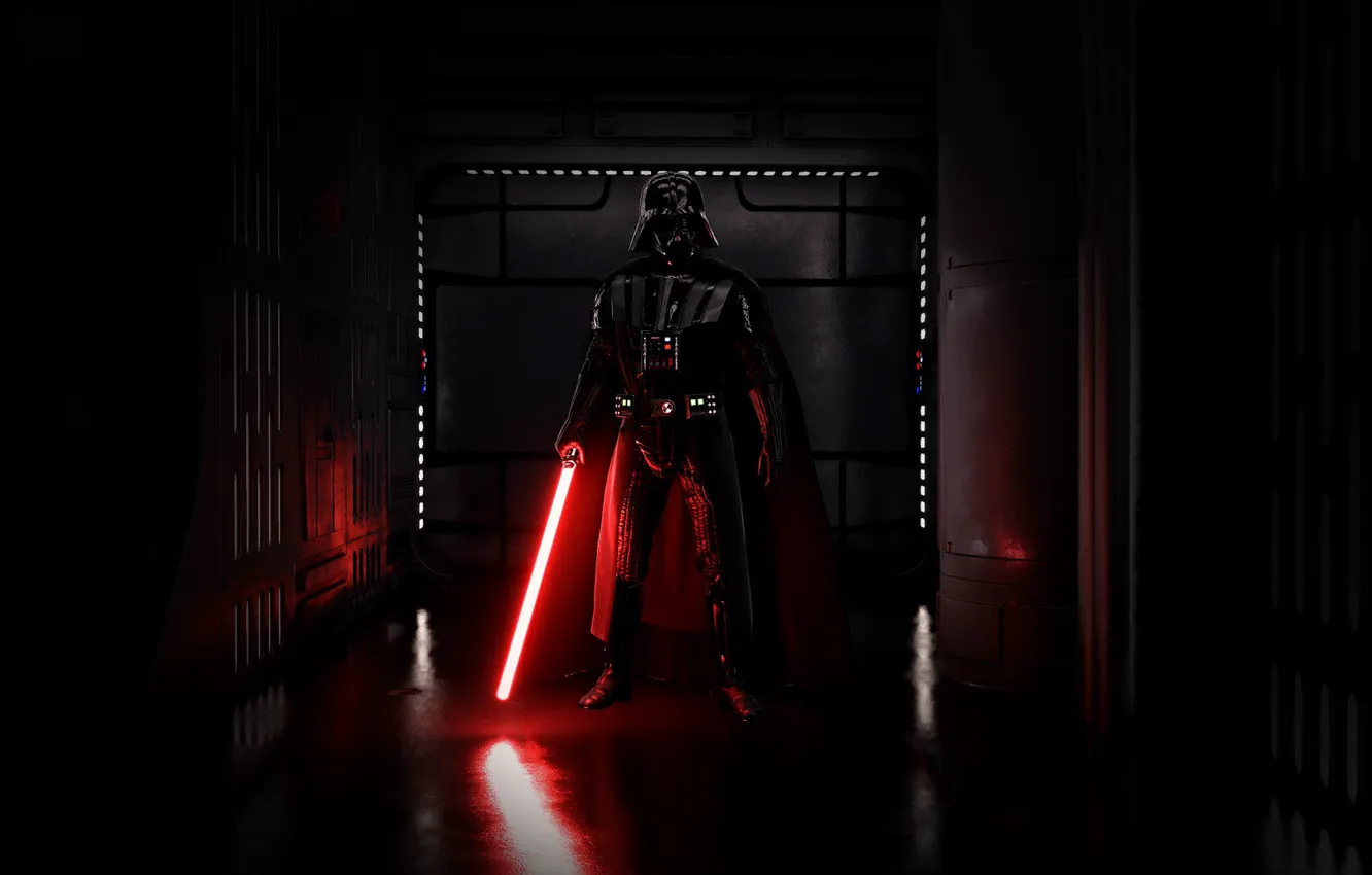 Photo wallpaper sword, Darth Vader, Electronic Arts, star wars battlefront