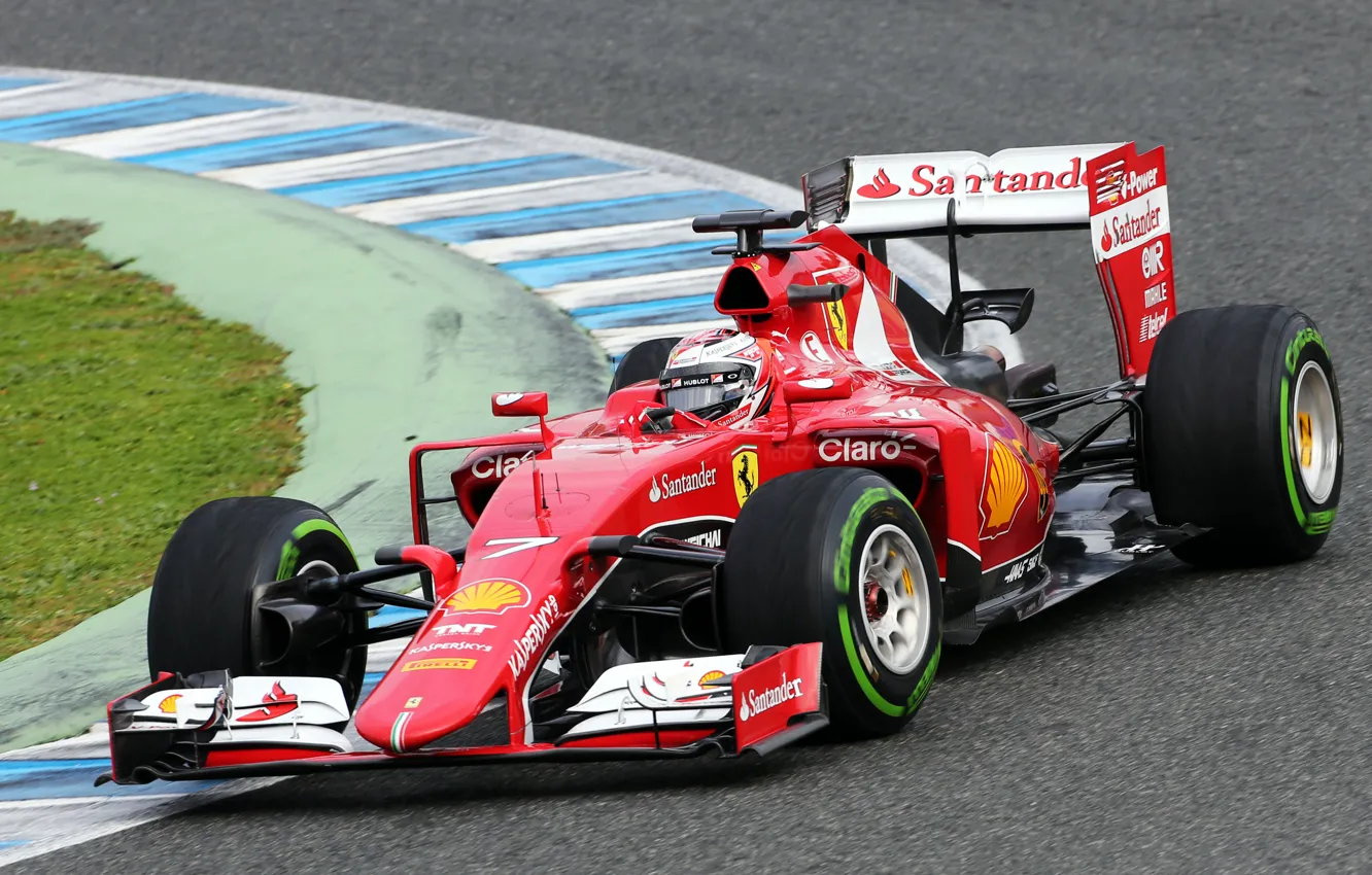 Photo wallpaper Ferrari, Formula 1, Kimi Raikkonen Also, Tests, SF15T