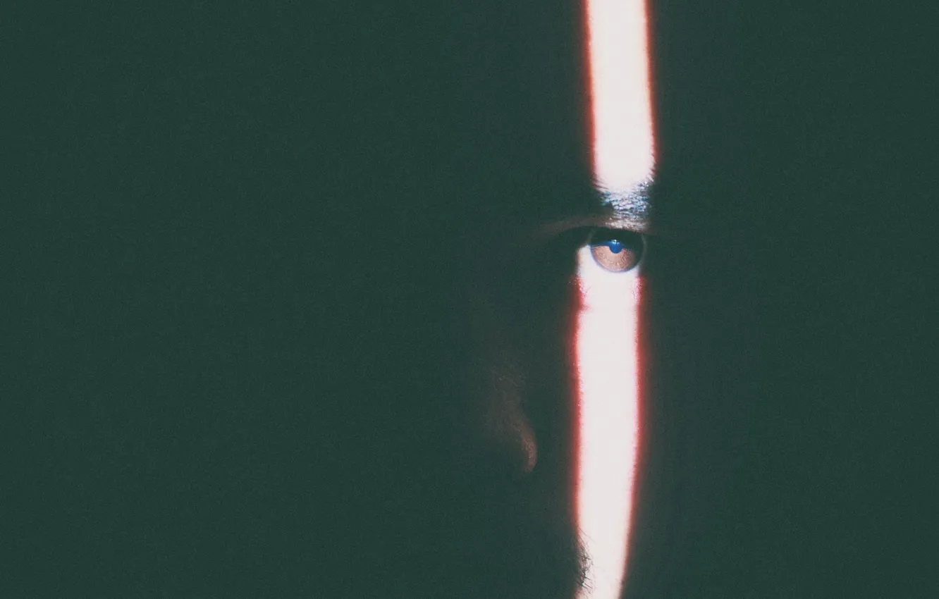 Photo wallpaper eyes, light, face