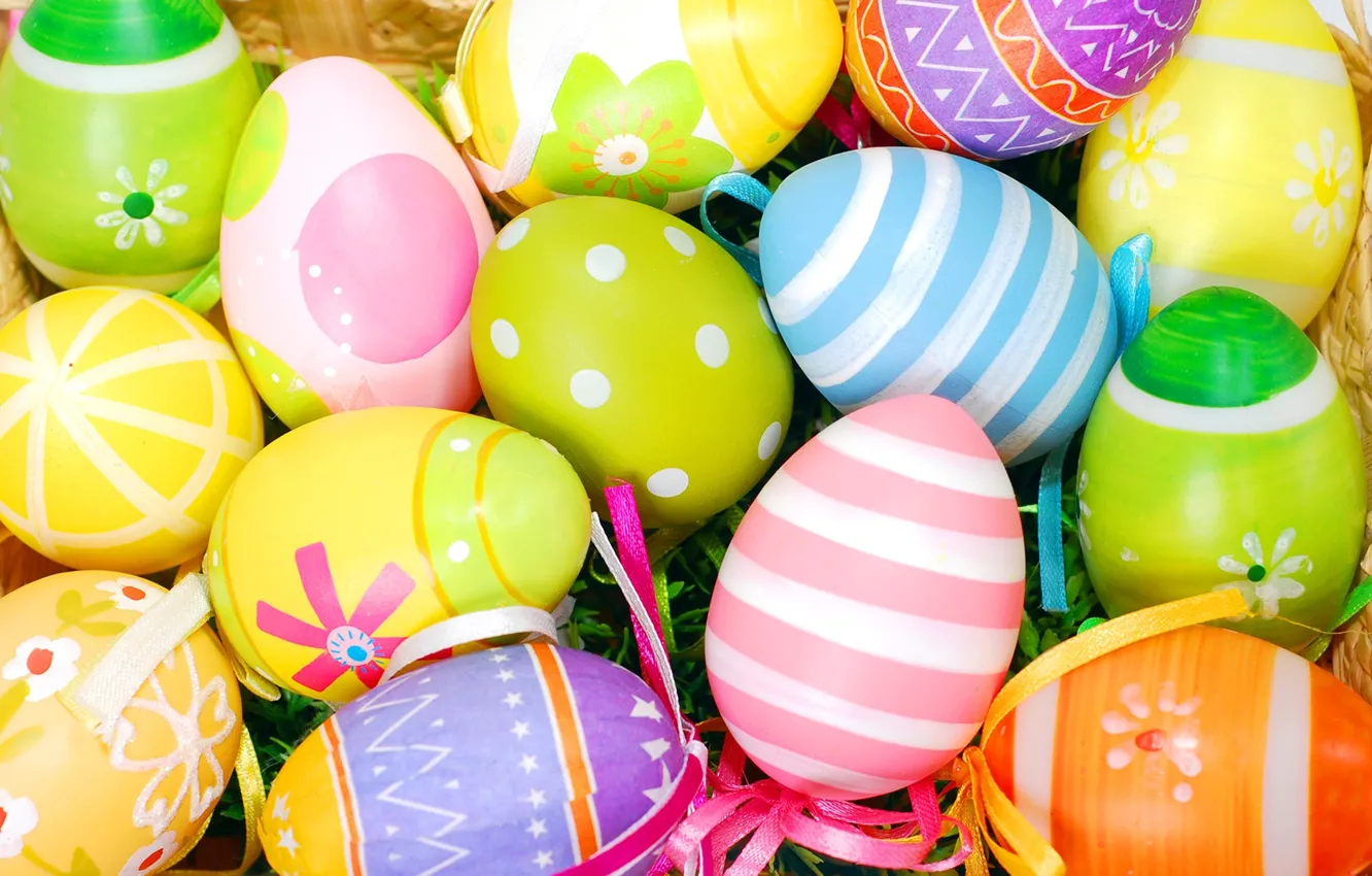 Photo wallpaper eggs, Easter, Easter eggs