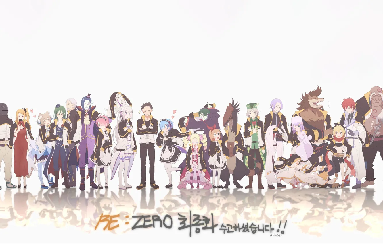 Photo wallpaper anime, art, characters, Re: Zero kara hajime chip isek or Seikatsu, From scratch