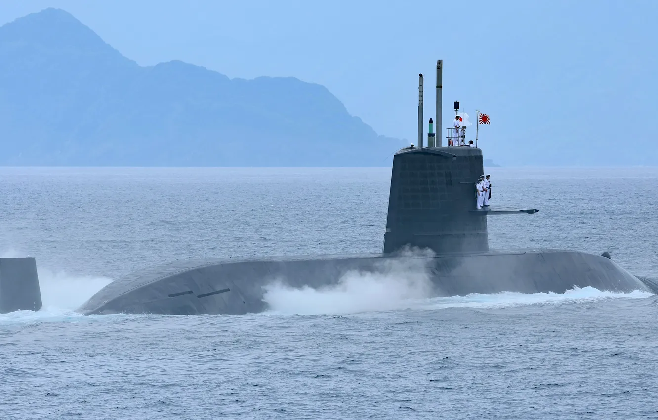 Photo wallpaper Japan, submarine, JS Oyashio TSS-3608