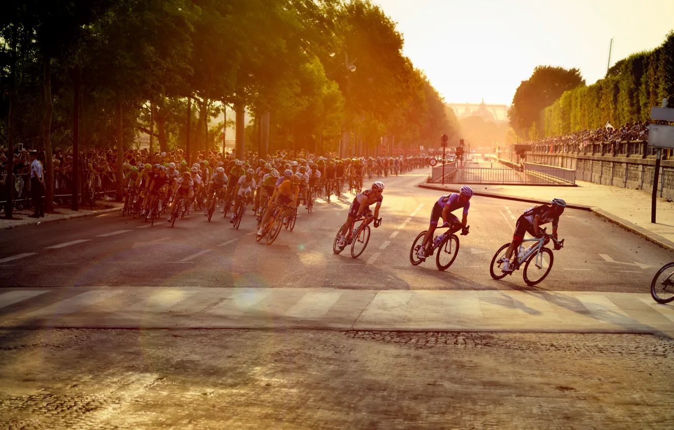 Photo wallpaper bike, race, Paris, Paris, athletes, marathon, Cycling, riders