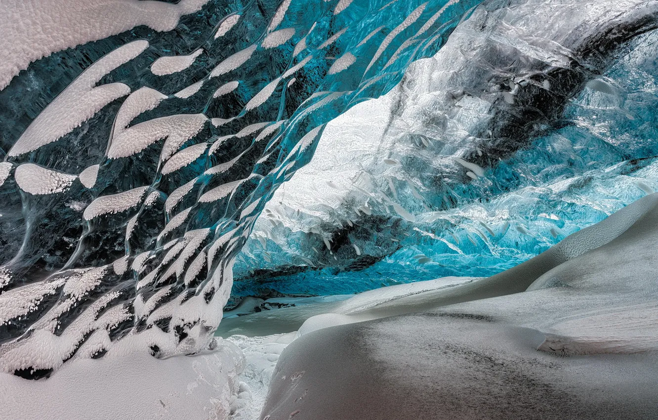 Photo wallpaper snow, nature, ice