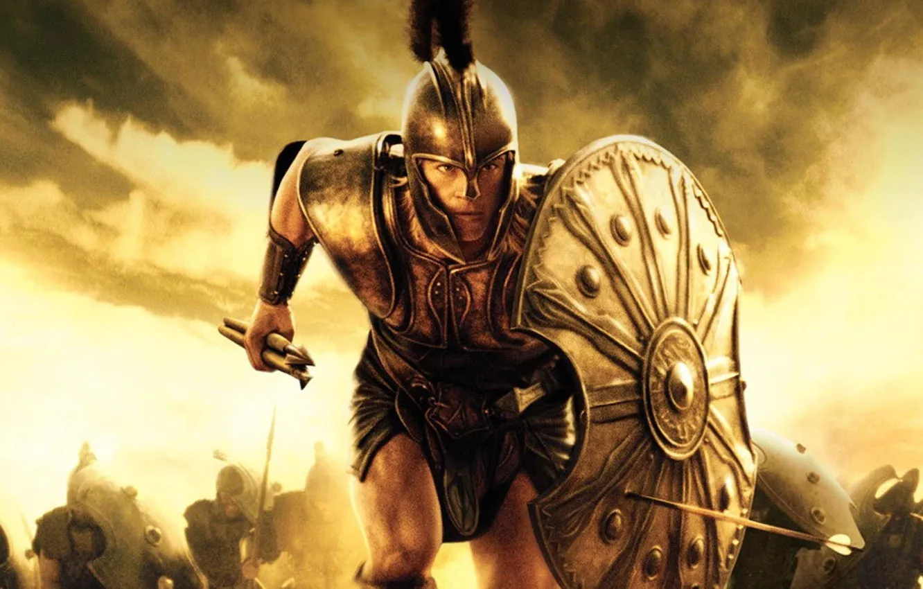 Photo wallpaper Brad Pitt, Troy, Achilles