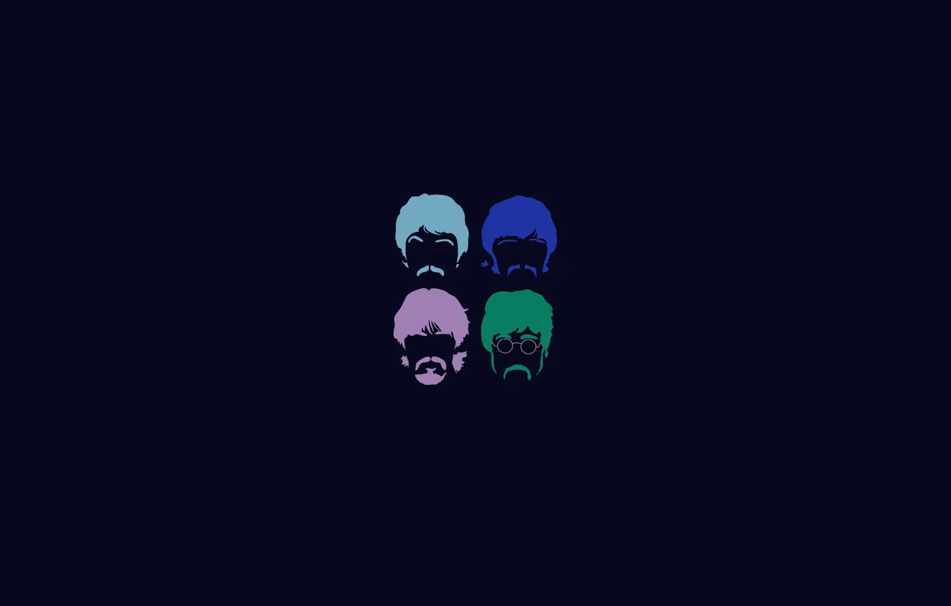 Photo wallpaper background, minimalism, group, four, The Beatles, The Beatles, four, the Beatles