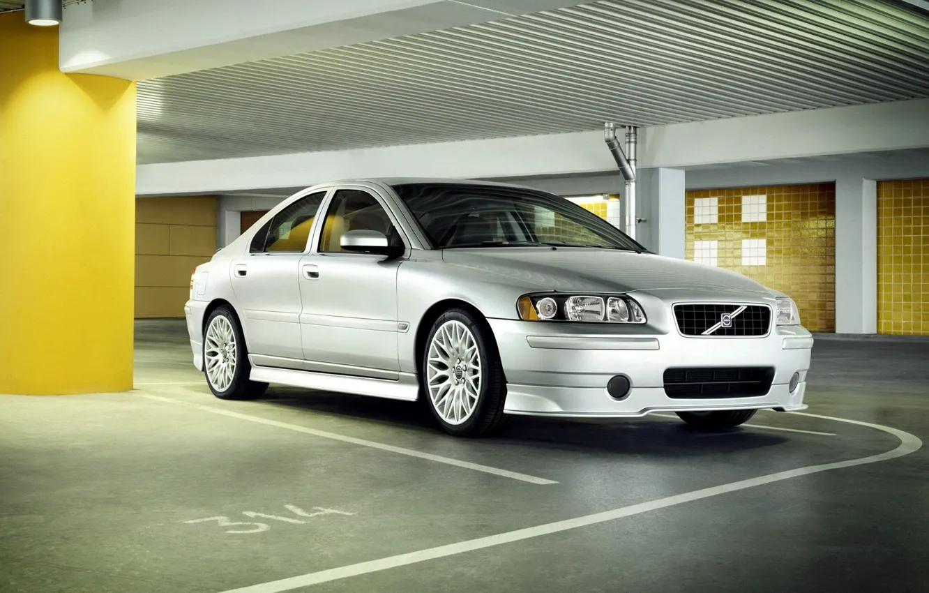 Photo wallpaper Volvo, sedan, Parking, S60, quintuple, P2 platform, 2.5T, first generation