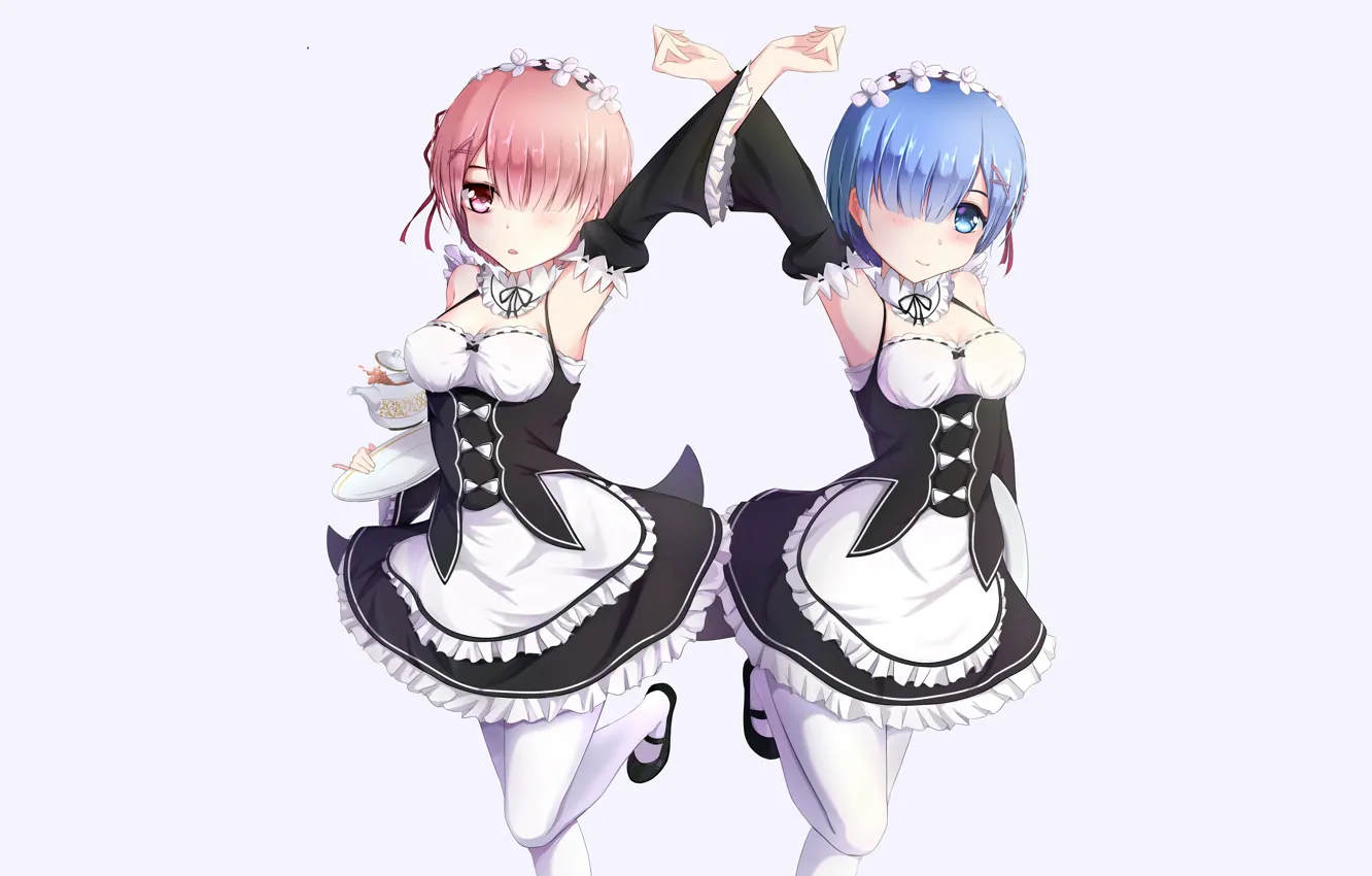 Photo wallpaper girl, sexy, cleavage, pink hair, dress, boobs, anime, blue eyes