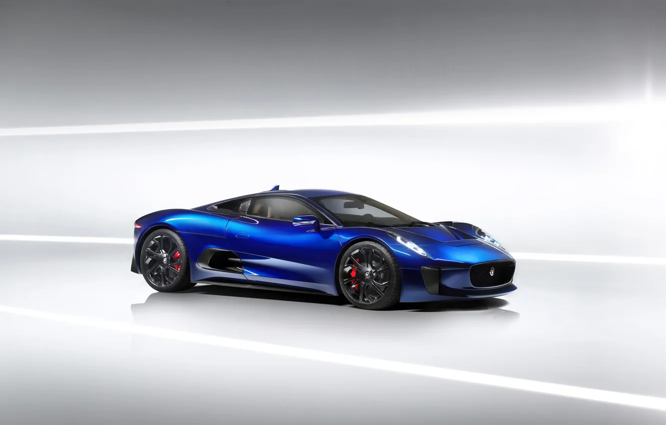 Photo wallpaper car, auto, Jaguar, Supercar, hq Wallpapers, Jaguar C-X75