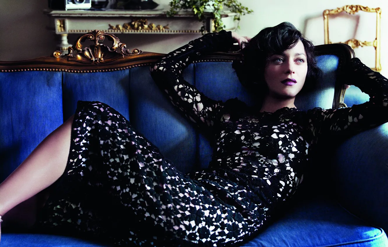 Photo wallpaper journal, photoshoot, Vogue, Marion Cotillard