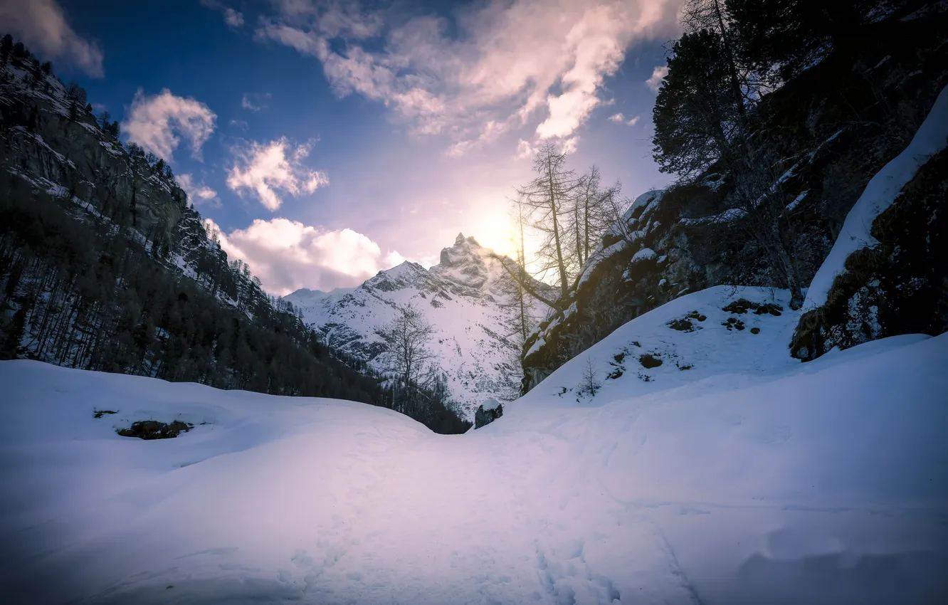 Photo wallpaper Valais, Anniviers, Barma