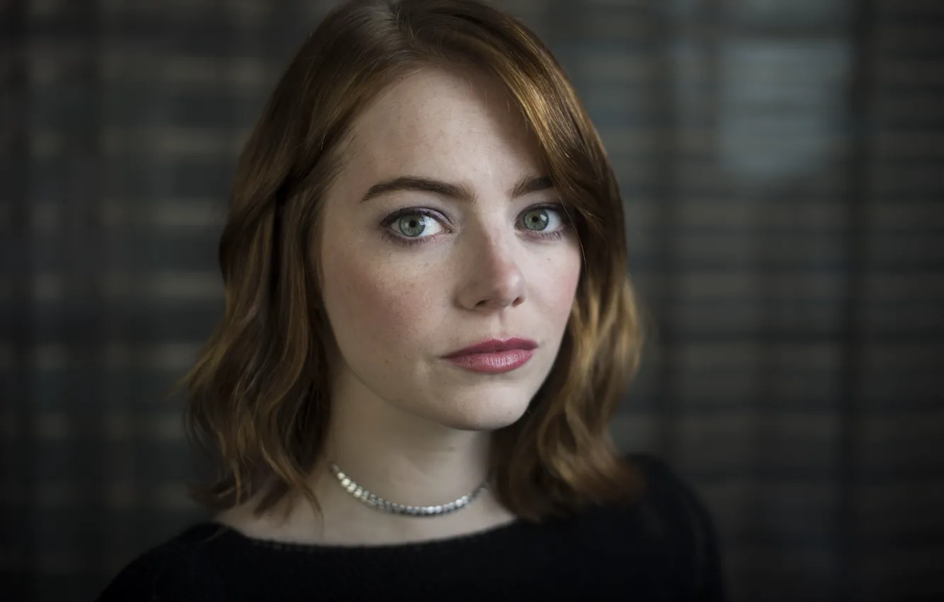 Photo wallpaper look, portrait, makeup, actress, Emma Stone, Emma Stone