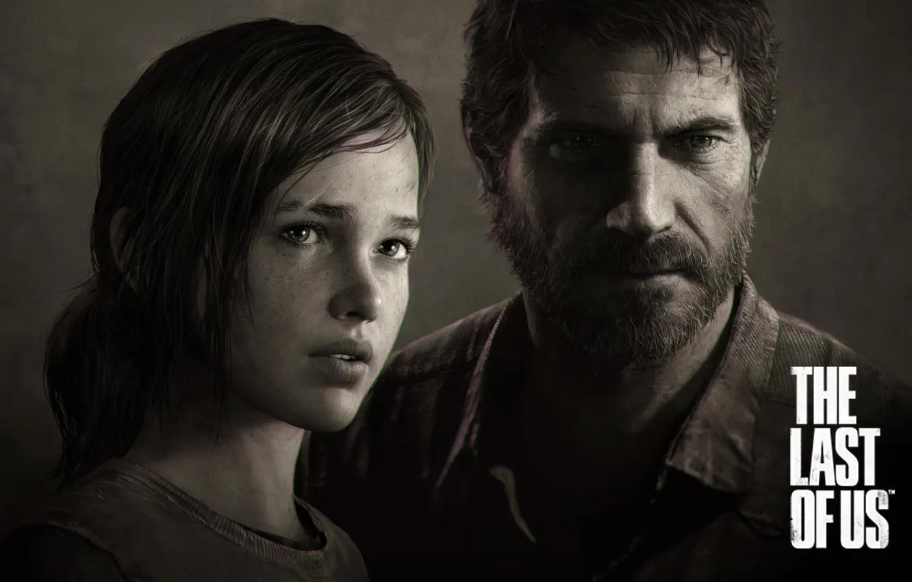 Photo wallpaper girl, devastation, games, The Last of Us, bearded, Naughty Dog
