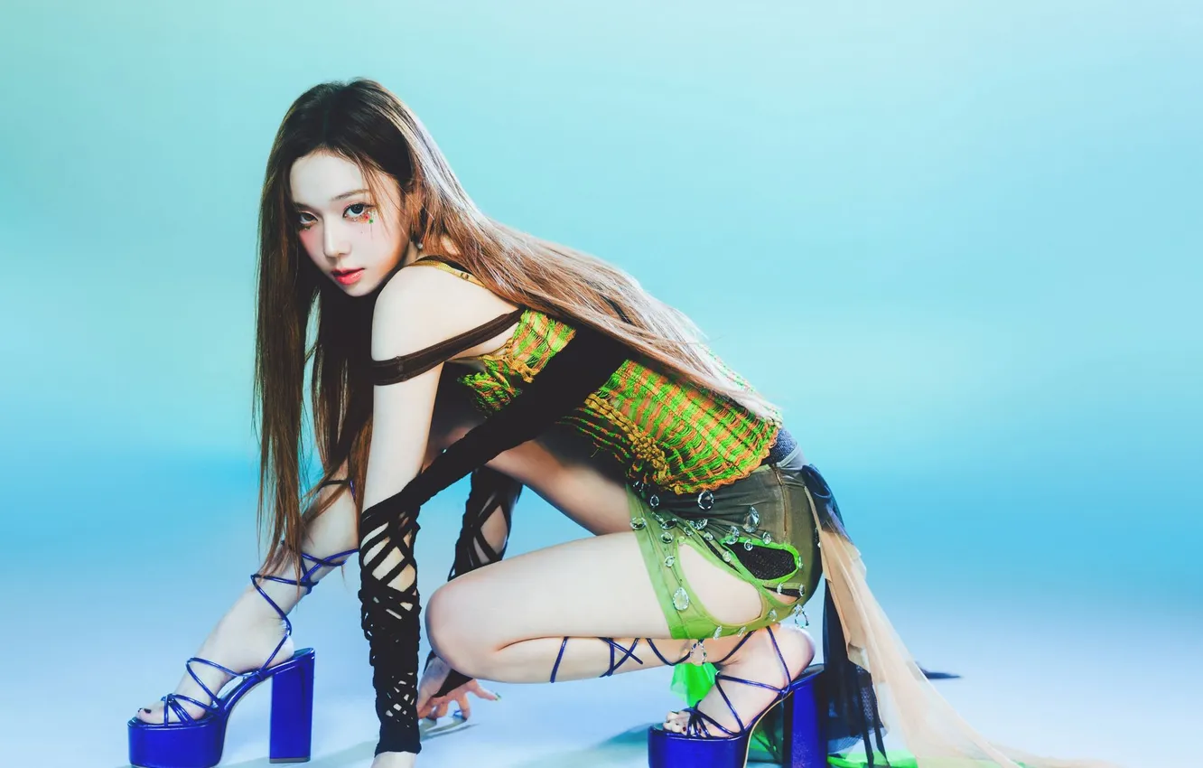 Photo wallpaper girl, beautiful, pretty, brunette, asian