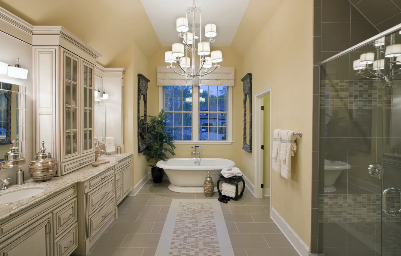 Photo wallpaper design, style, interior, bathroom