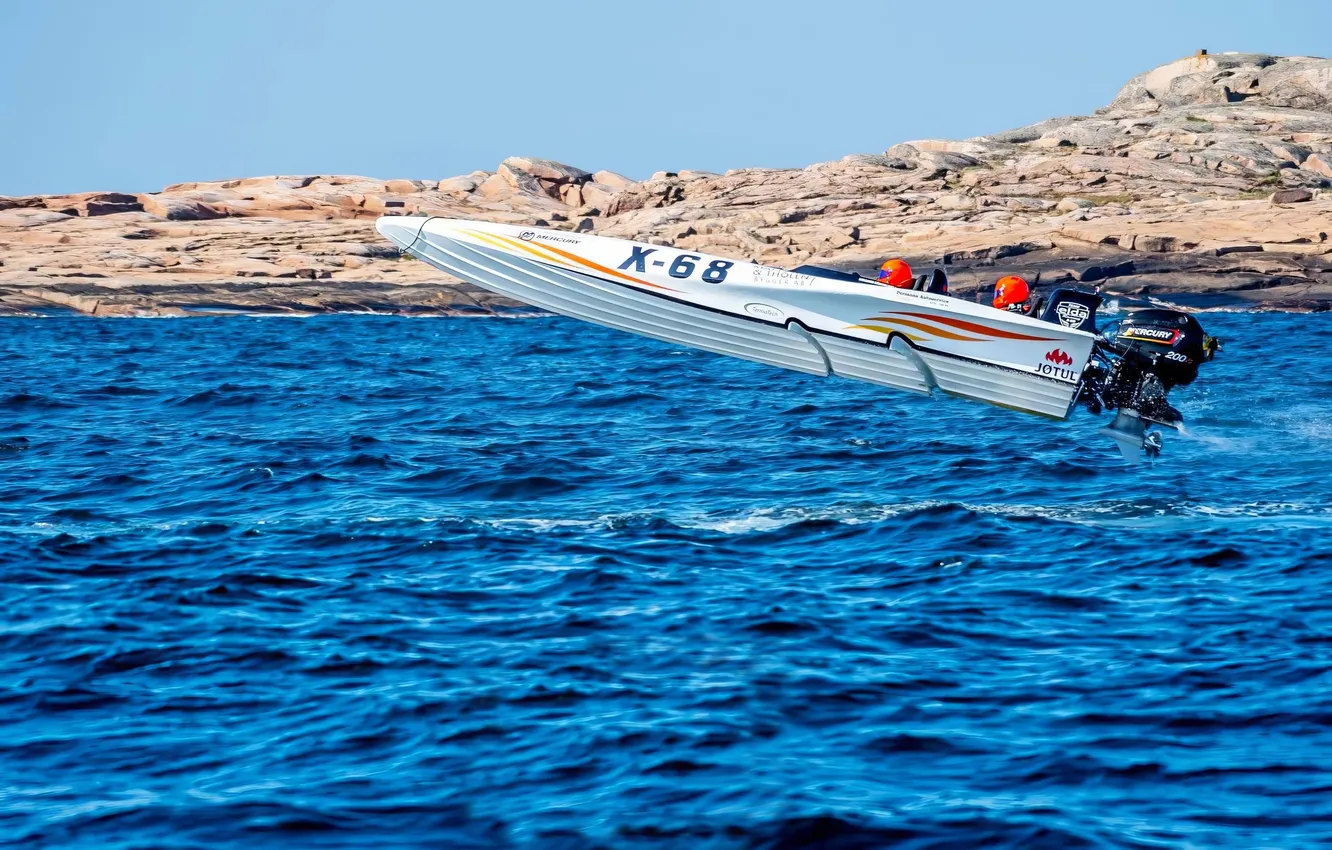 Photo wallpaper race, boat, speed