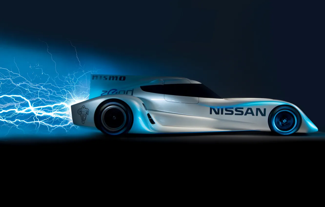 Photo wallpaper Lightning, Sport, Speed, Energy, Nissan_ZEOD_RC
