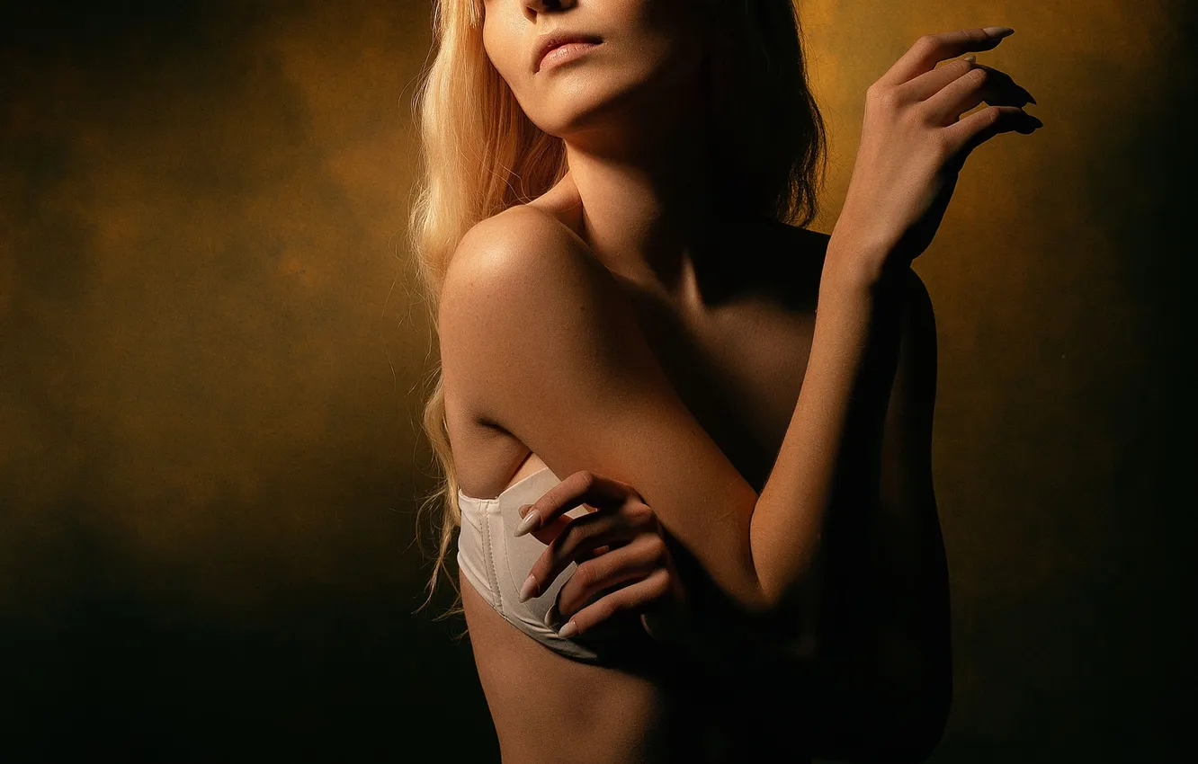 Photo wallpaper model, blonde, Alex Shaklein, sleepy