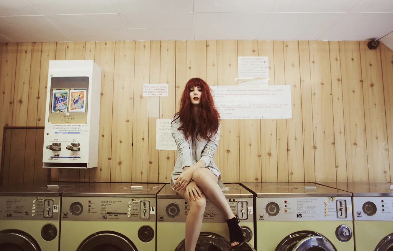 Photo wallpaper look, girl, background