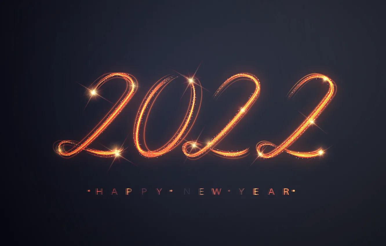 Photo wallpaper gold, new year, figures, golden, black background, New Year, luxury, decoration