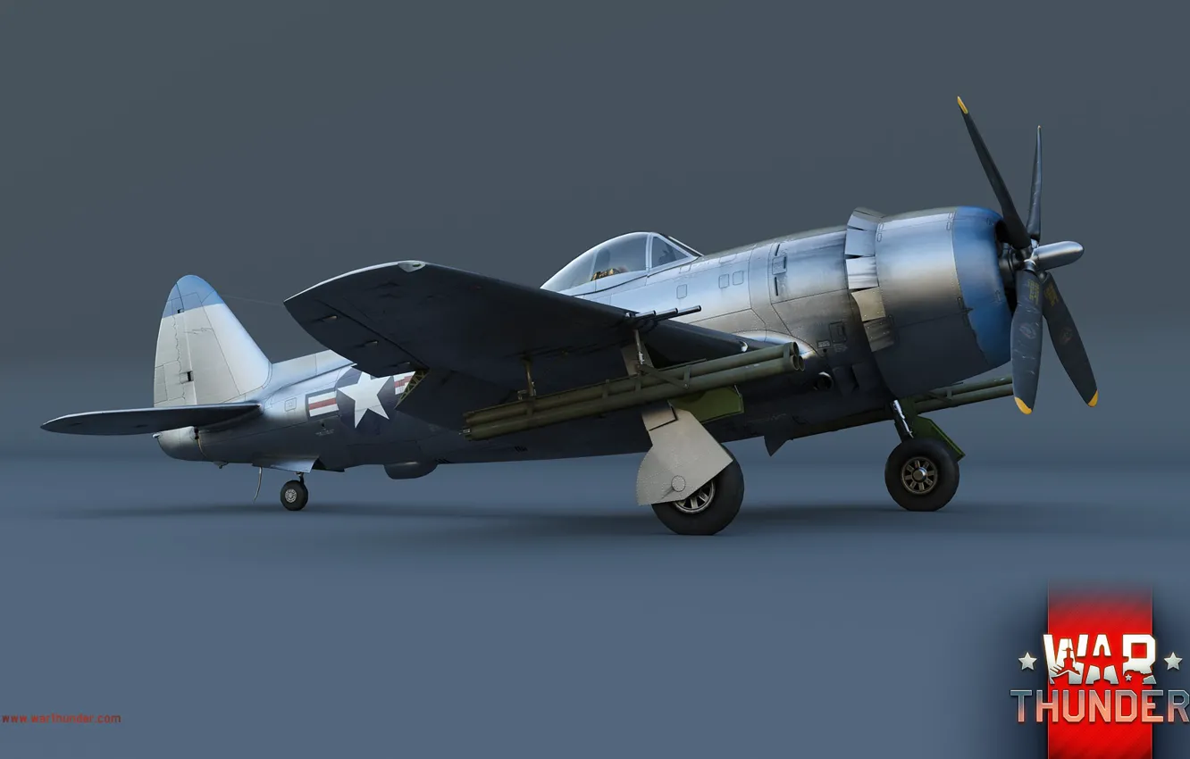Photo wallpaper art, the plane, chassis, Thunderbolt, USAF, fighter-bomber, P-47, Republic
