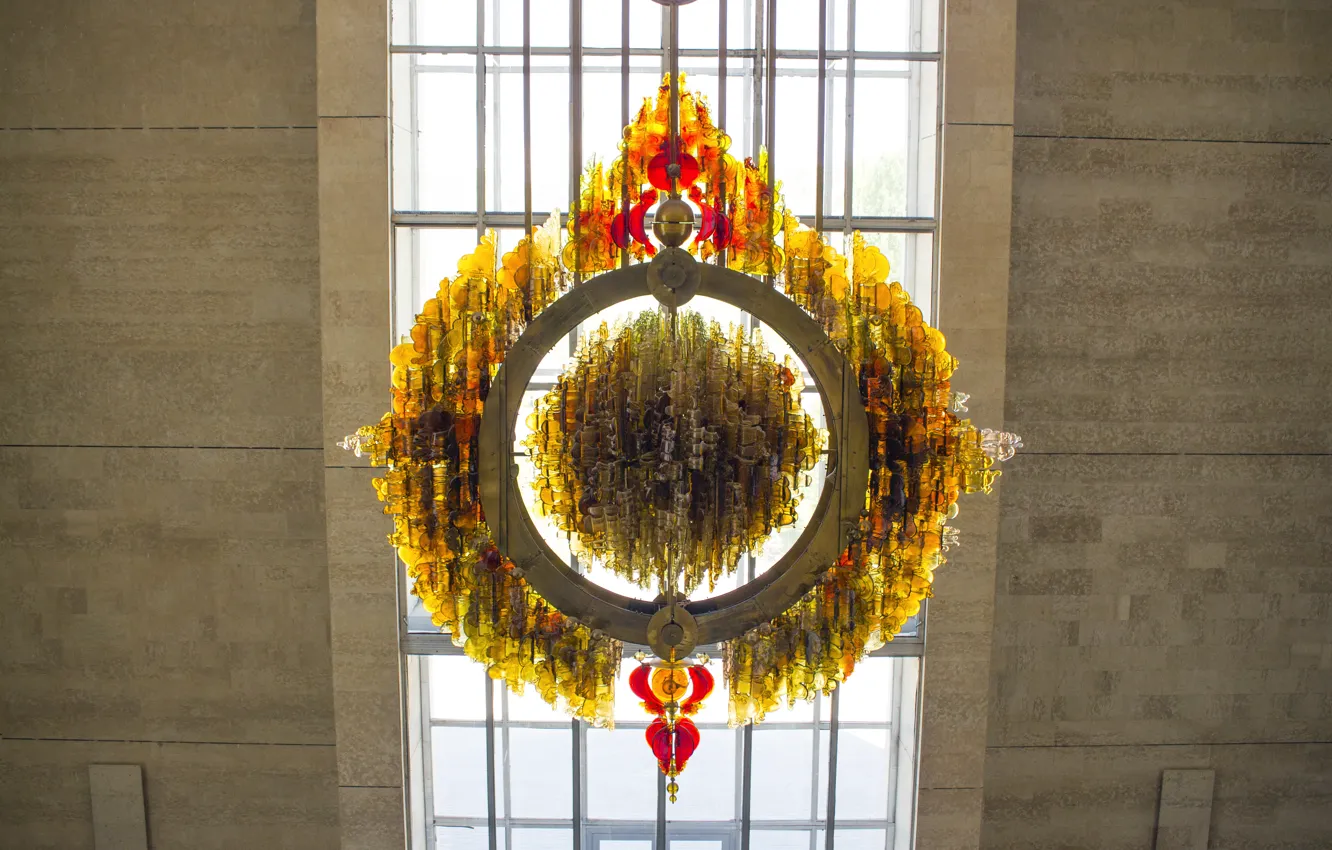 Photo wallpaper glass, design, chandelier, Uzbekistan, uzbekistan, sun institute, Institute, parkent