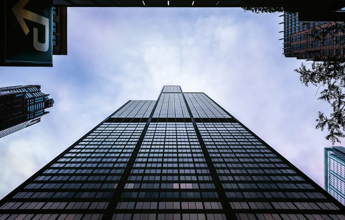 Photo wallpaper Chicago, Illinois, america, Willis Tower