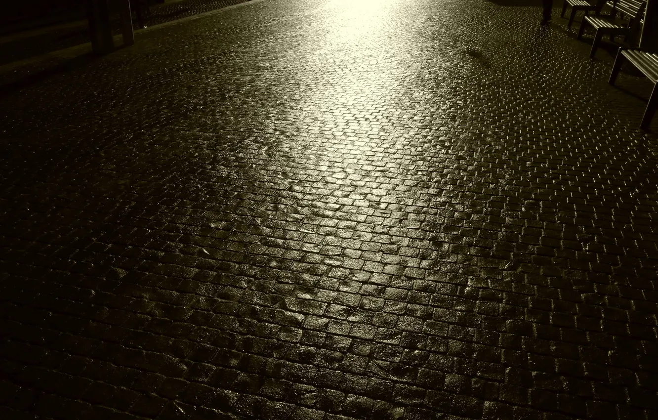 Photo wallpaper night, the city, street