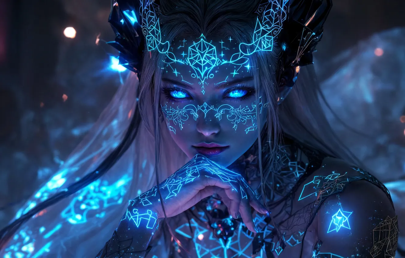 Photo wallpaper magic, beauty, mystic, eternity, digital art, digital art, fantasy art, artificial intelligence