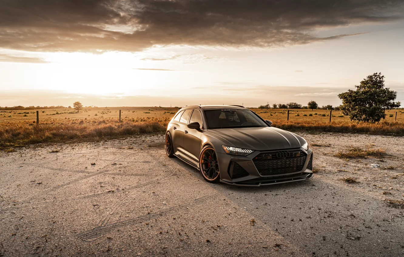 Photo wallpaper Audi, Front, Before, Rs6