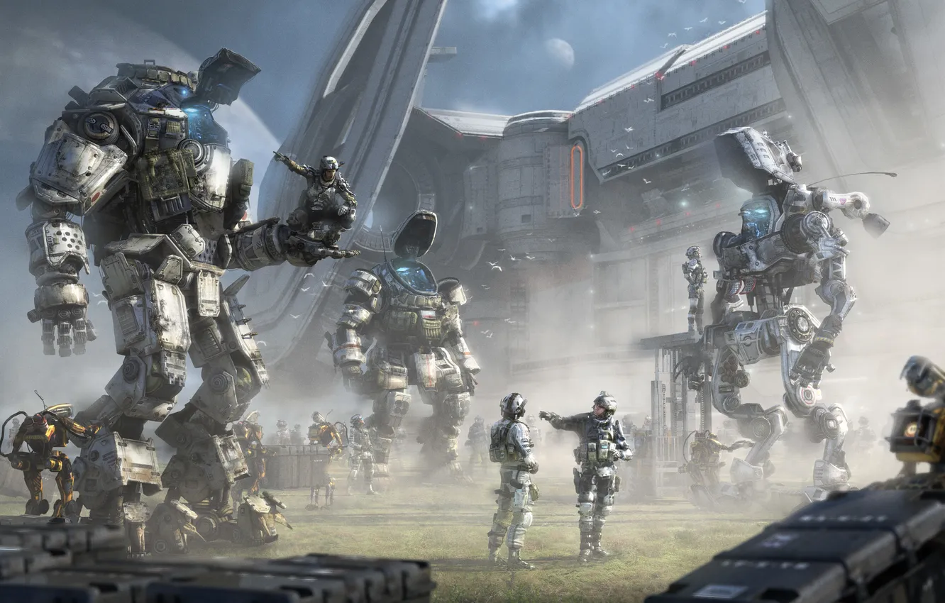Photo wallpaper DLC, Atlas, Ogre, Titanfall, Respawn Entertainment, IMC, Rise, Titanfall: IMC Rising