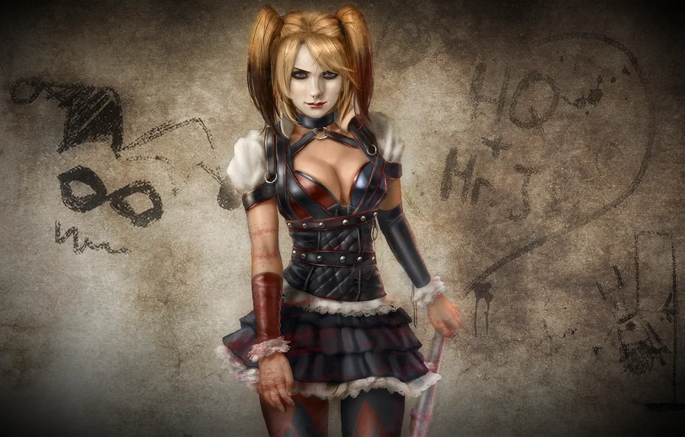 Photo wallpaper Batman, Harley Quinn