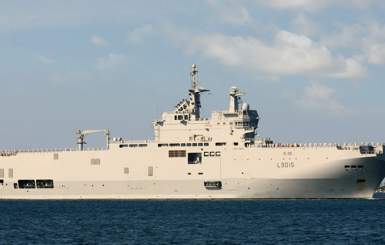 Photo wallpaper France, amphibious assault ship, Dixmude