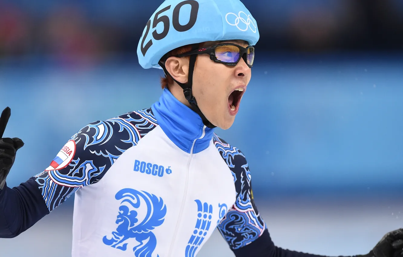 Photo wallpaper victory, helmet, Russia, the winner, RUSSIA, Sochi 2014, The XXII Winter Olympic Games, Sochi 2014