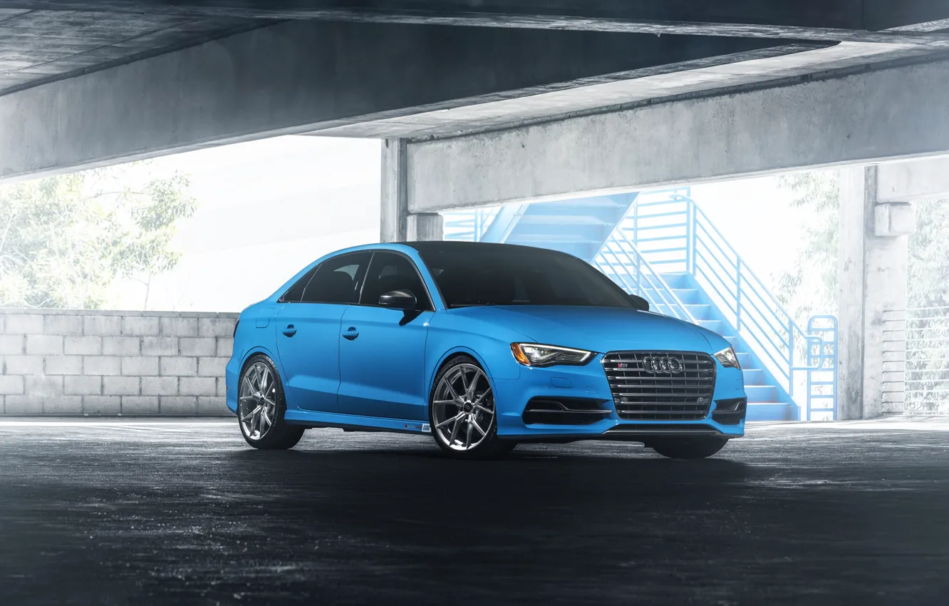 Photo wallpaper Audi, Blue, Riviera