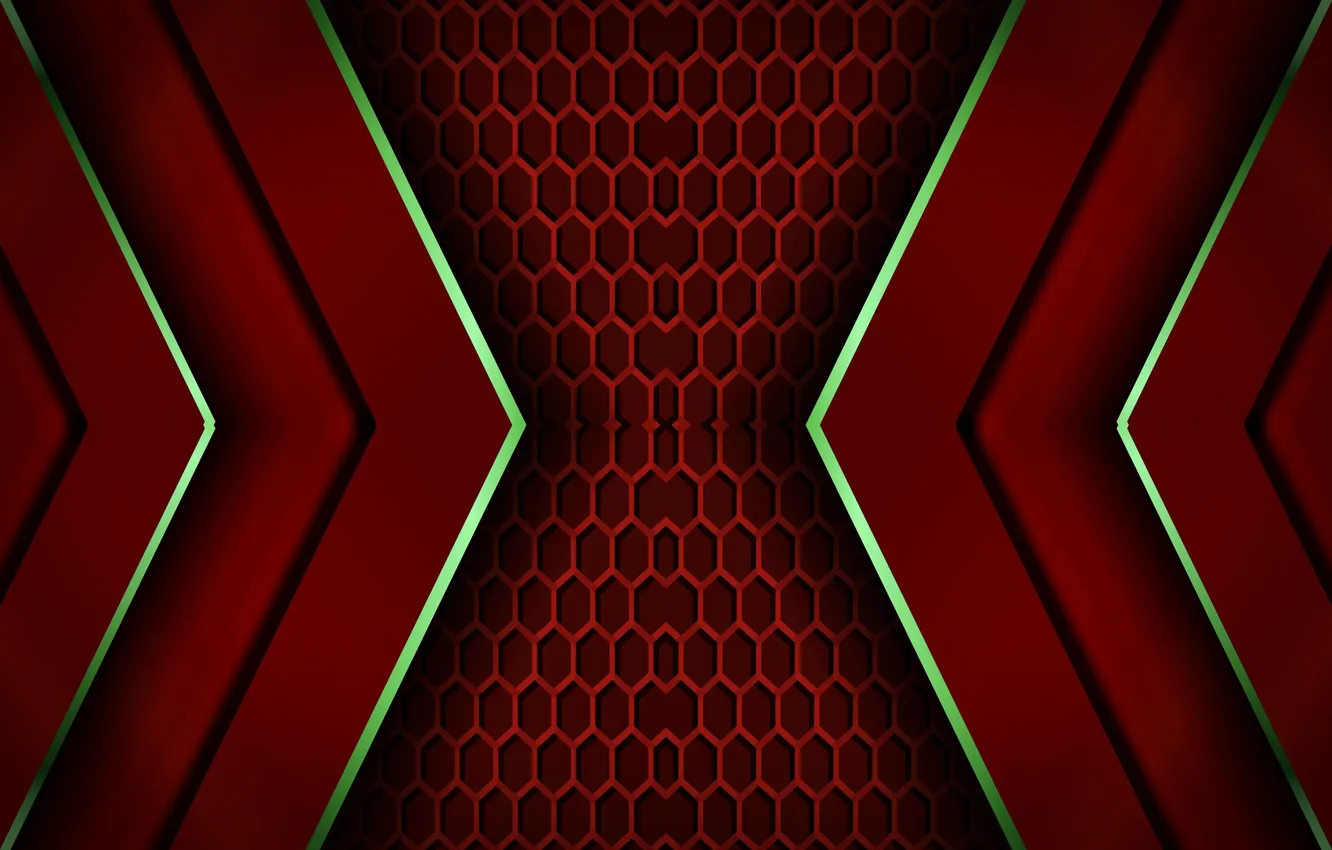 Photo wallpaper red, background, figure, symmetry