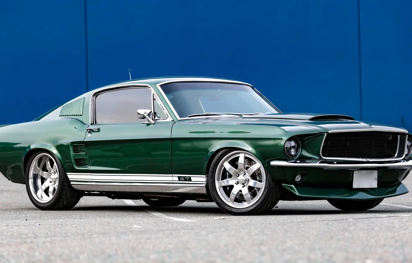 Photo wallpaper Ford Mustang, Coupe, Fastback, Muscle car, Custom, Vehicle, Pony Car