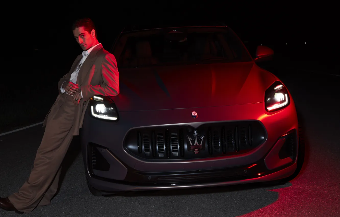 Photo wallpaper Maserati, Grecale, Maserati Grecale Folgore, 2024, Damian David