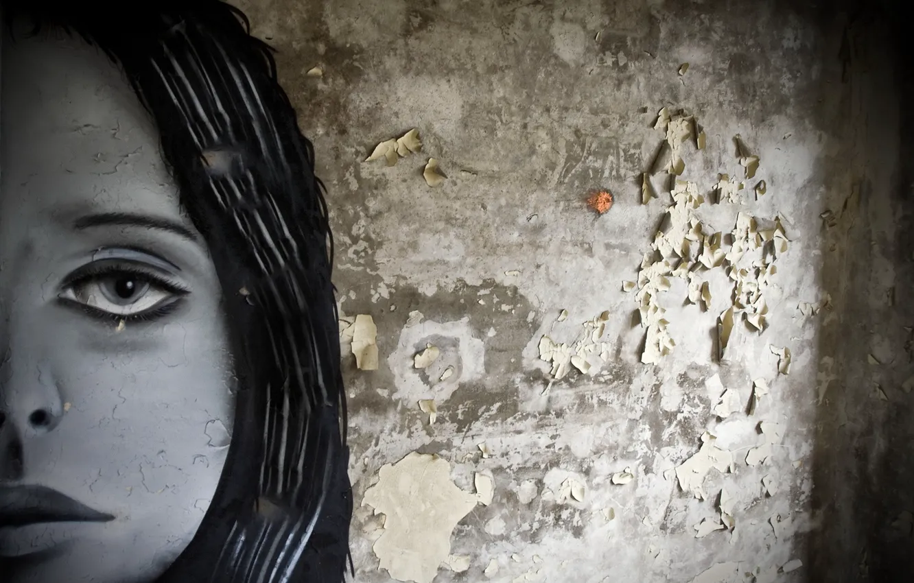 Photo wallpaper background, wall, figure