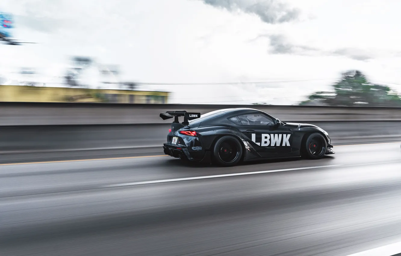 Photo wallpaper Widebody, Toyota, Supra, Liberty Walk