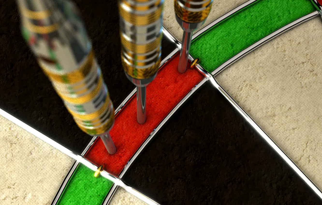 Photo wallpaper Darts, Darts, target, sector, darts