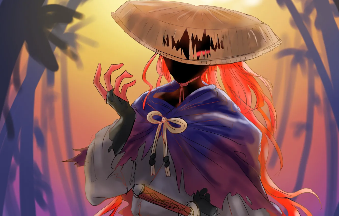 Photo wallpaper darkness, monster, hat