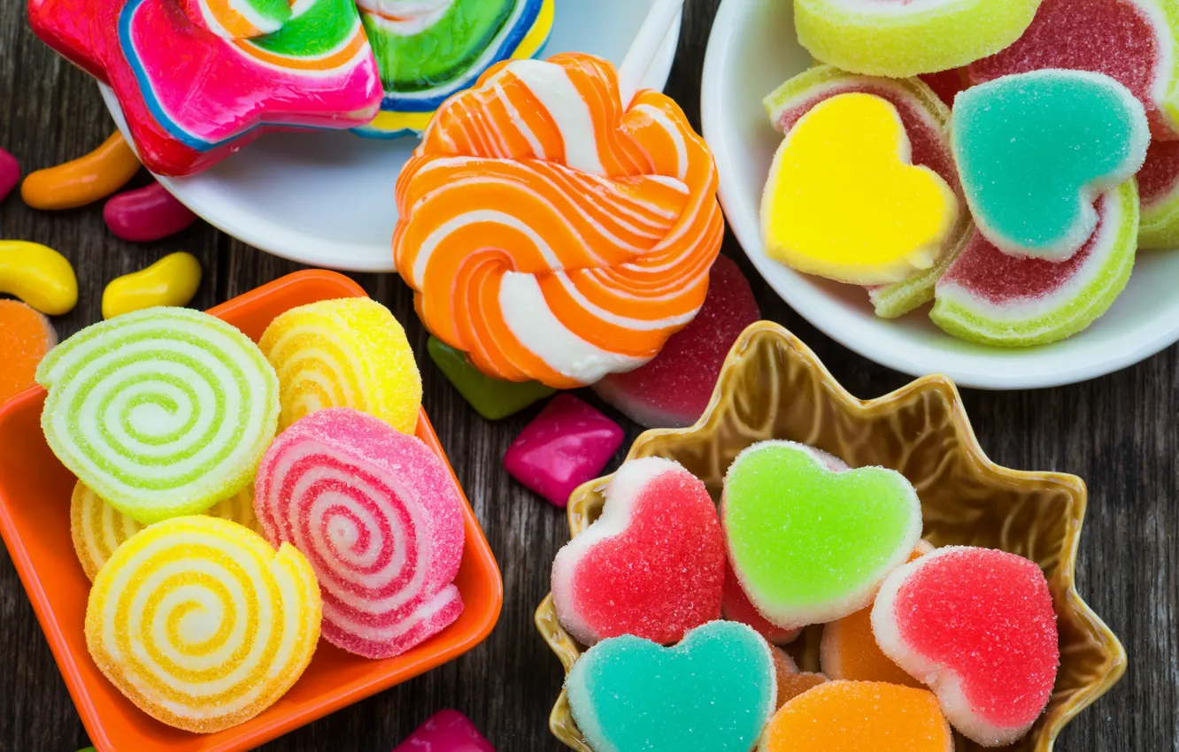 Photo wallpaper sweets, caramel, marmalade