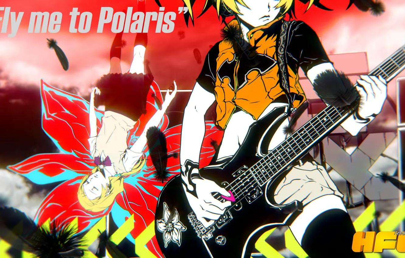 Photo wallpaper music, guitar, Vocaloid, Vocaloid, character