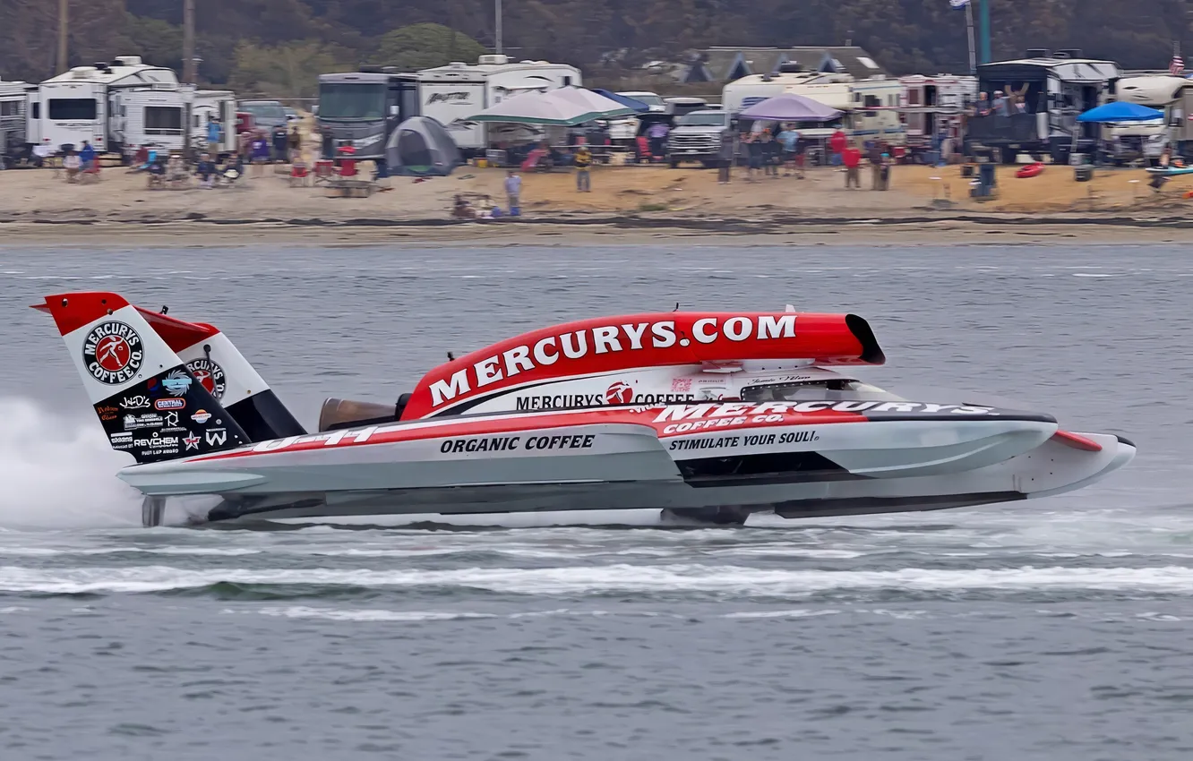 Photo wallpaper race, boat, speed