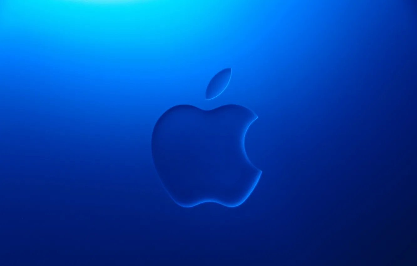 Photo wallpaper apple, Apple, logo