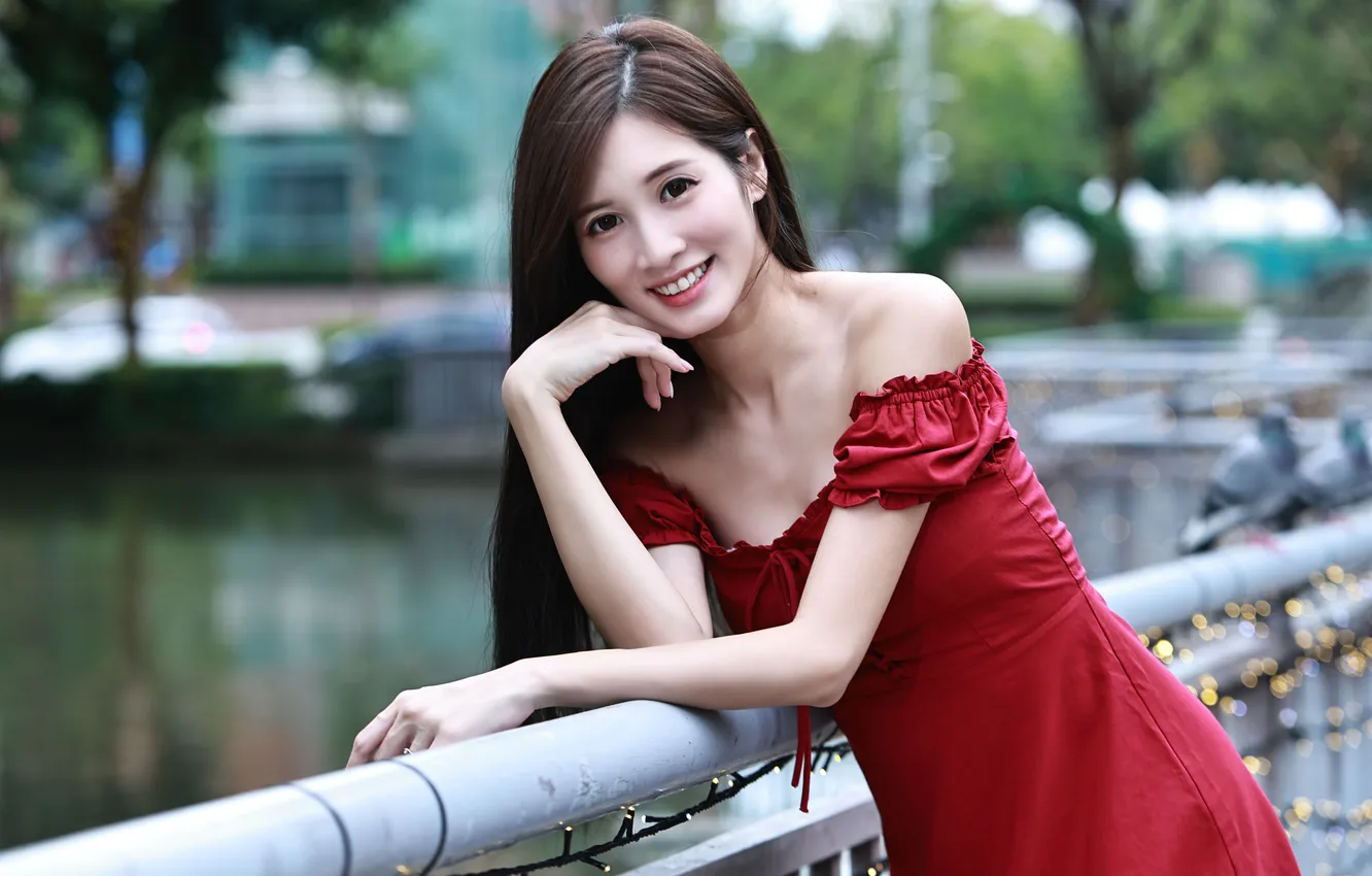 Photo wallpaper girl, sexy, asian