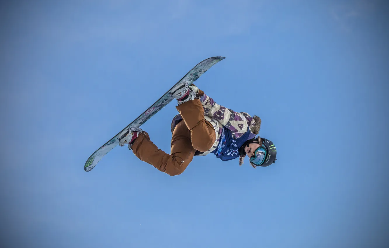 Photo wallpaper jump, sport, snowboard